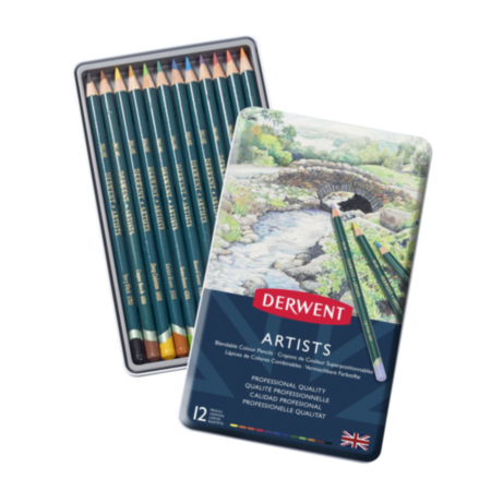 Derwent Artist Pencils Tin 12