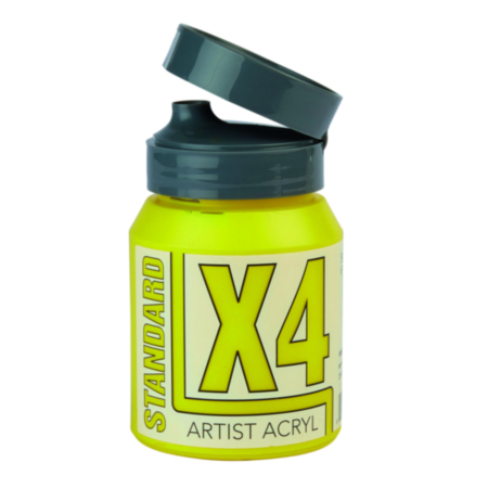 X4 Stndrd Acryl 500ml Primary Yellow