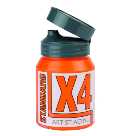 X4 Standard Acryl - 500ml - Cadmium Oran