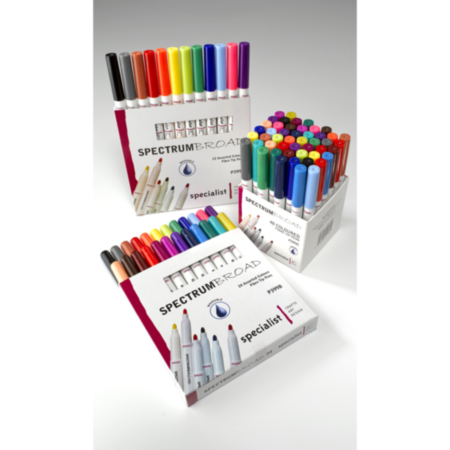 Spectrum Broad Nibbed  Pack 48 Asrtd