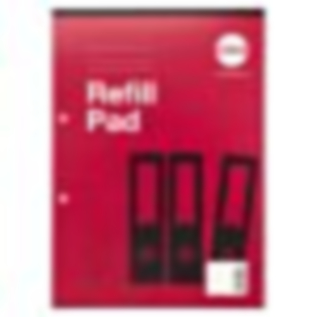 Refill Pads A4 80p 8mm Margin Red Pack 6