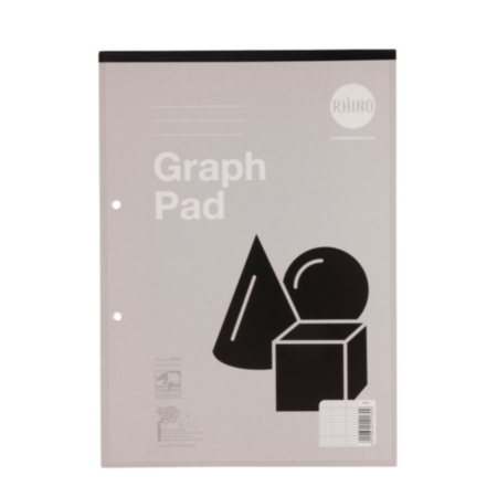 Refill Pads A4 50p Grph2-10-20mm Grey Pack 6