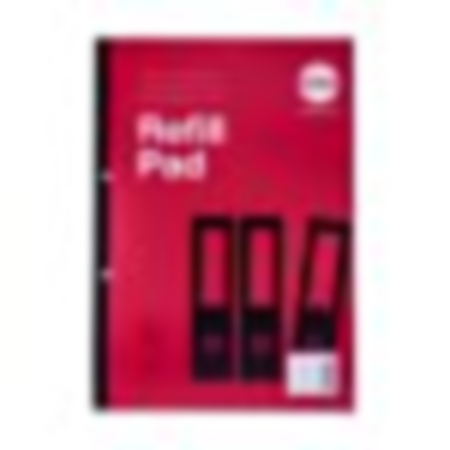 Refill Pads A4 160p 8mm Margin Red Pack 3