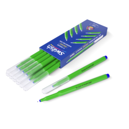 Swash Handwriting Pen Komfigrip Blue Pack 12