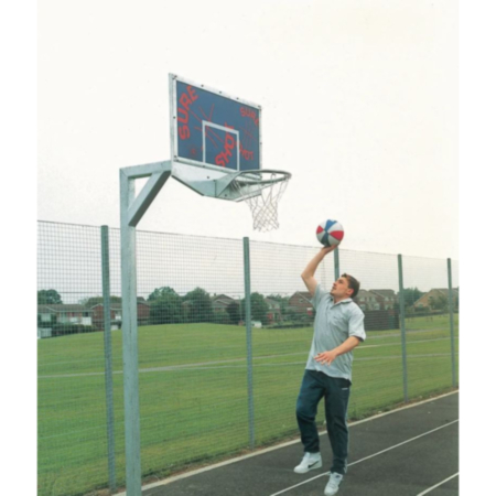 Sure Shot School Outdoor Basketball Hoop Gladiator Unit - With Pole Padding