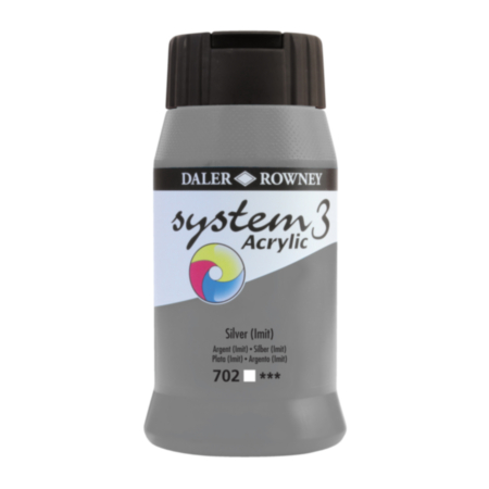 System 3 Metallic 500ml Silver