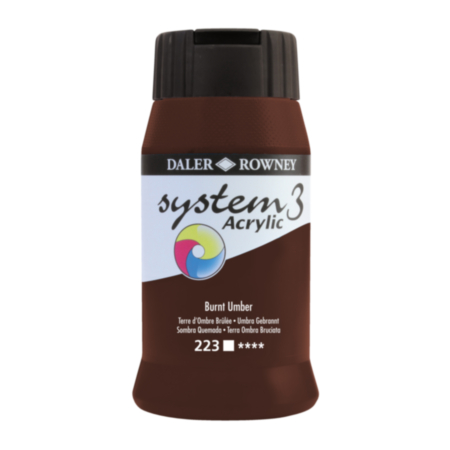 System 3 Burnt Umber 500ml