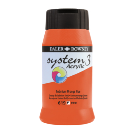System 3 Cadmium Orange 500ml
