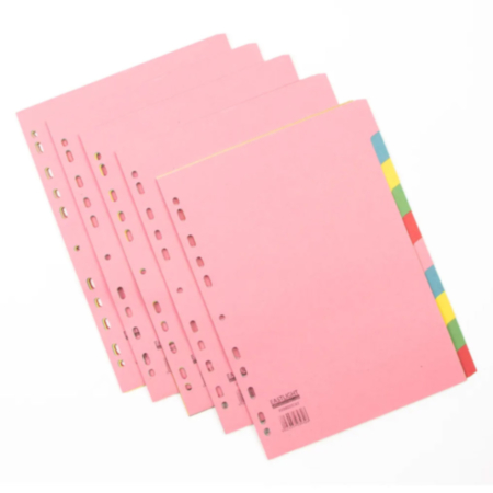 Classmates A4Index Dividers 10part Pack 25