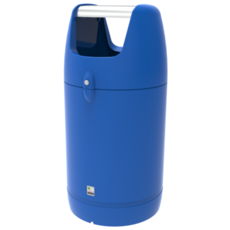 Indoor or Outdoor Viscount Hooded Litter Bin for Public Spaces
