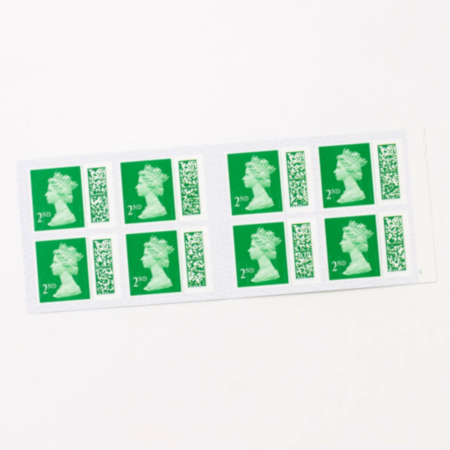 Royal Mail 2nd Class Stamp Book of 8 - Price subject to change in line with Royal Mail prices