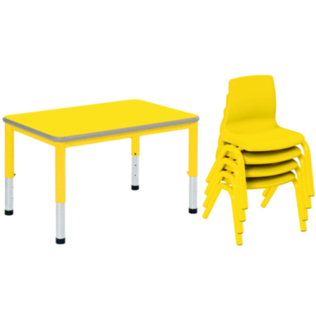 Harl Smll Rect Bundle 4 Chrs 3-4Y Yellow
