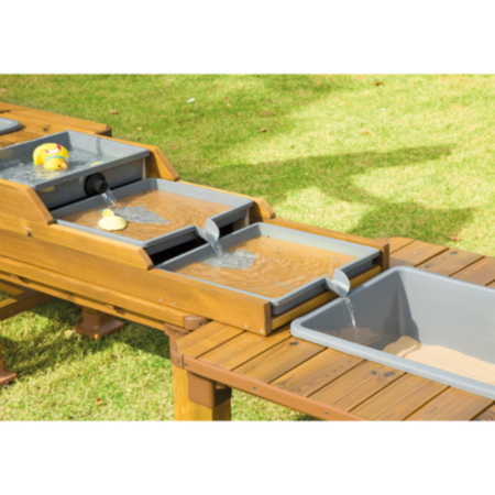 Outdoor Early Years Playground Messy Play Water Cascade Pinewood Table