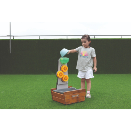 Early Years Wooden Water Play Wheels Set