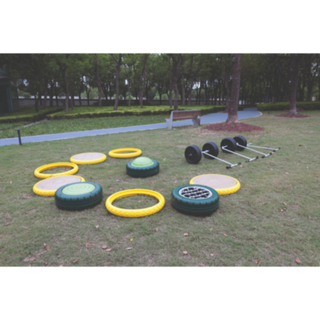 Early Years Outdoor Tyre Balance Challange- Advanced Set