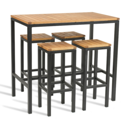 ICE Outdoor Industrial Style Bar Table &amp; Stool Set