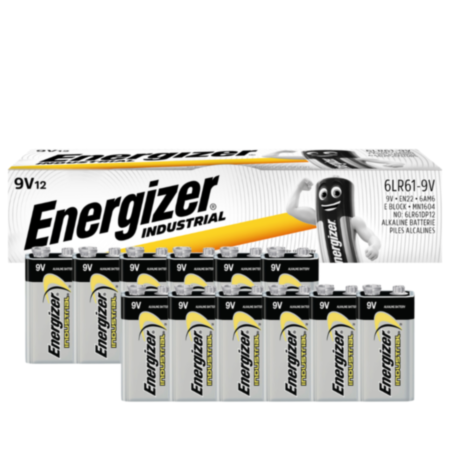 Alkaline Battery 9V 6LR61  Pack 12