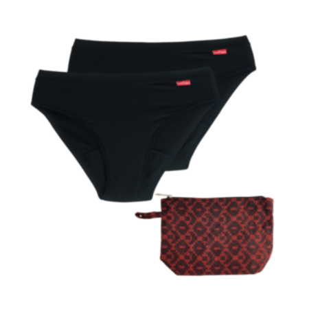WUKA Reuse Period Pants Kit M Flo  Pack 2 2XS