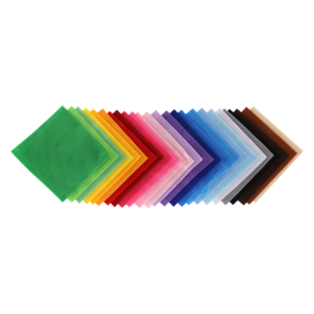 Classmates Felt Squares 225mm  Pack 100