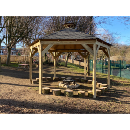 Children&#039;s Outdoor Forest Fire Pit 6m x 6m Commercial Shelter (Canopy Only)