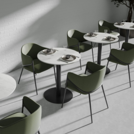 Round Luxury Porcelain Café Bistro Table Top