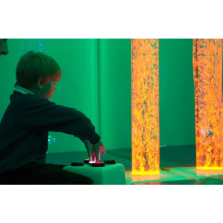 Early Years 1.75M Interactive Sensory Bubble Tube with Dice Control - 200mm Diameter