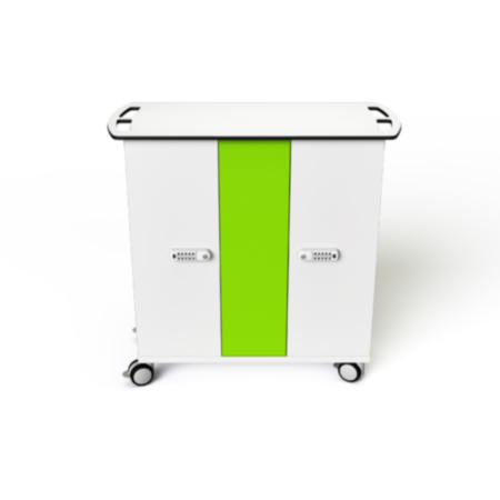 Zioxi 16 USB iPad or Tablet Charging Cart with Code Lock - Master Key