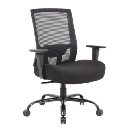 Isla Bariatric Mesh Back Office Operator Chair With Black Fabric Seat
