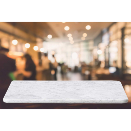 Square Real Marble Cafe Bistro Table Top