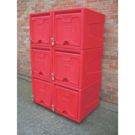 Modular Jumbo Plastic All Weather Locker with Padlock - Single Locker Only