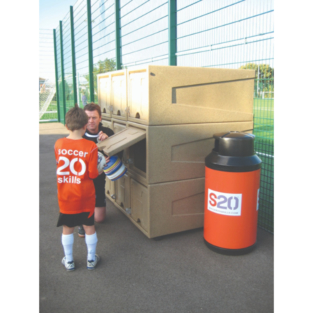 Modular Jumbo Plastic All Weather Locker with Padlock - Single Locker Only