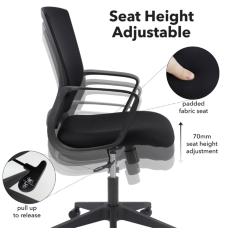 Jonas Mesh Back Ergonomic Office Operator Chair