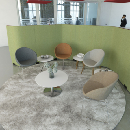 Joss Reception Lounge Chair Oak Legs