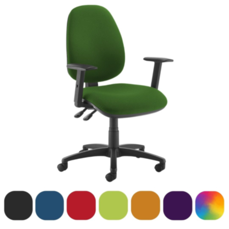 Jota High Back Ergonomic Office Operator Chair With Adjustable Arms