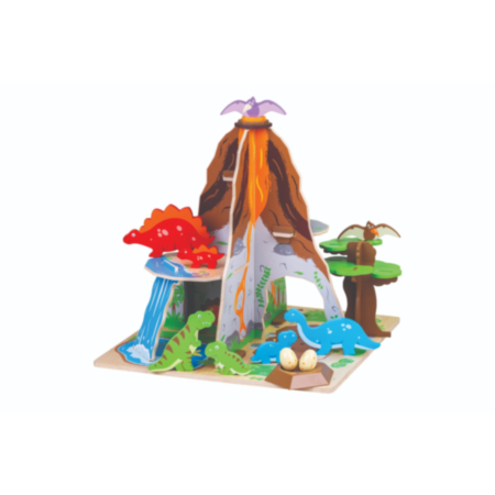 Dino Island Wooden Play Set
