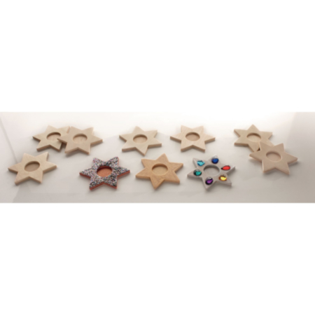 Wooden Tealight Stars