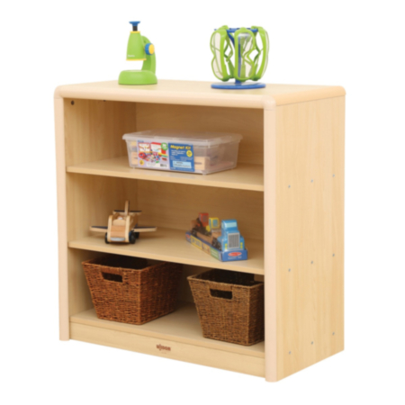Early Years Elegant 3 Shelf Maple Classroom Storage Cabinet 