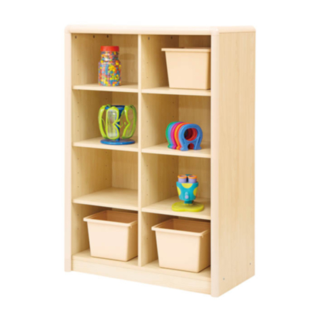 Early Years Elegant Adjustable Maple  Book Shelving Unit
