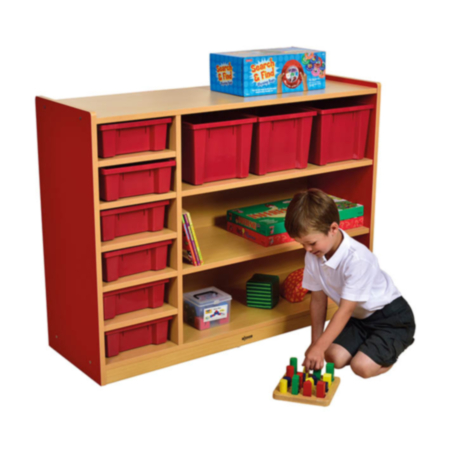 Early Years Milan 3 Level Multi Storage Unit with 9 Trays 