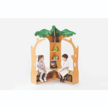 Early Years Indoor Wooden School Tree House Library Corner