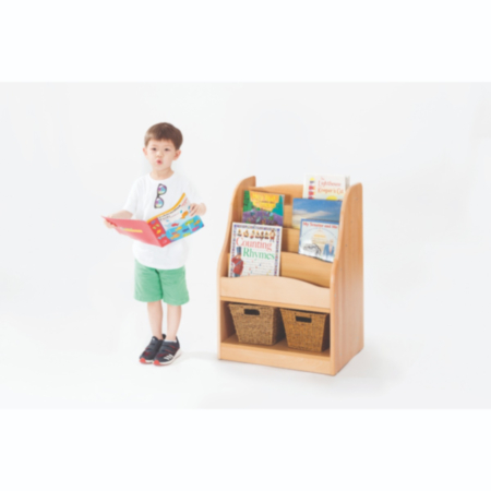 Early Years Zona Wooden Book Display and Double Sided Storage 