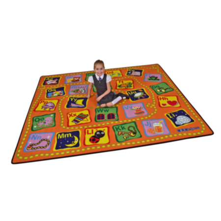 Indoor Early Years Learn the Alphabet Activity Rug 