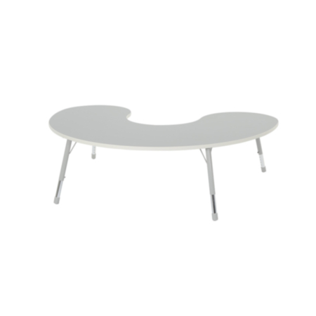  Thrifty Grey Horseshoe Height Adjustable Group Work Classroom Table - 6 Seater