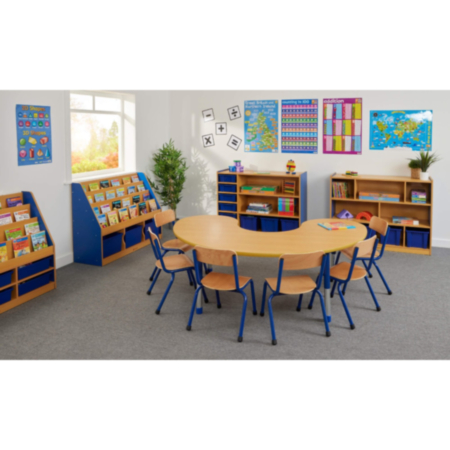 Milan Arc Height Adjustable Group Table