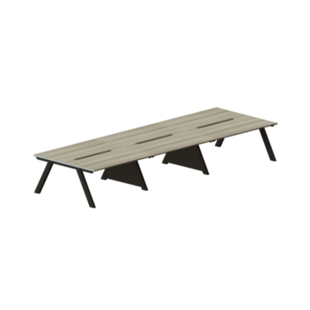 Kilo Back to Back 6 Person Desk 600mm Deep