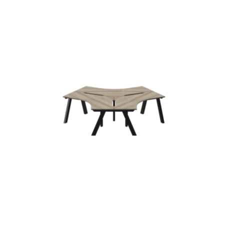 Kilo 3 Person Workstation Office Desk