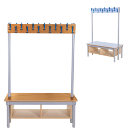 Kubbyclass Double Sided Cloakroom Bench