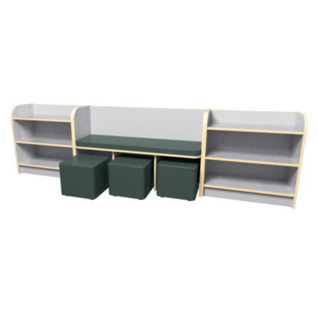 Maplescape Reading Bench - Grey