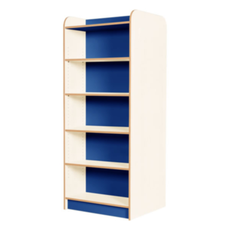 Kubbyclass Polar White 1750mm Double-Sided Library Bookcase