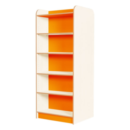 Kubbyclass Polar White 1750mm Double-Sided Library Bookcase
